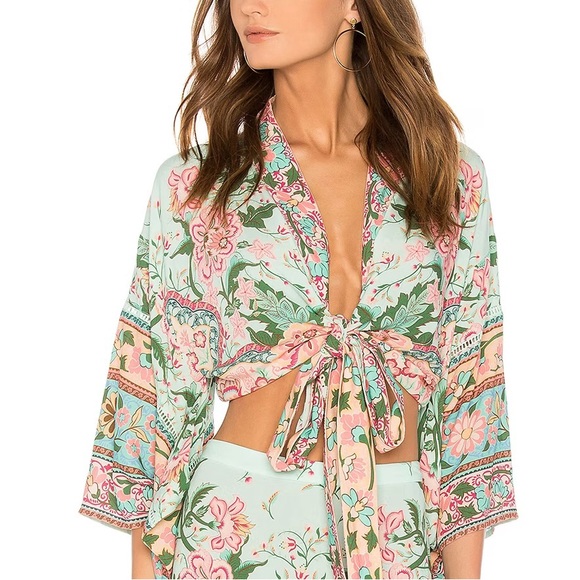 Spell Tops - Spell Lotus Kimono Wrap Top NWT XXS